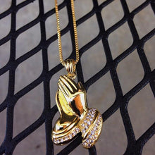 Load image into Gallery viewer, Micro Praying Hands Necklace
